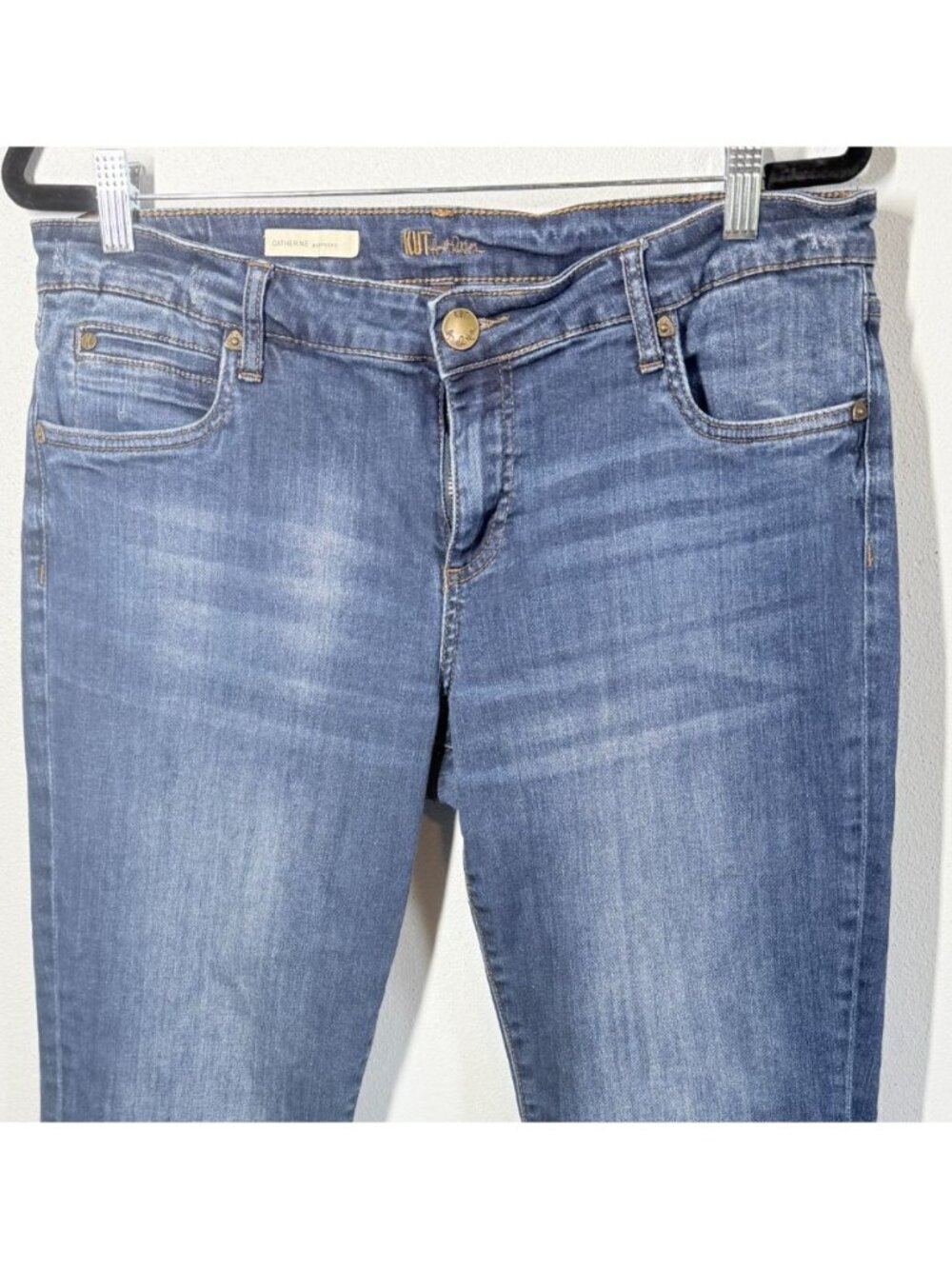 Kut From The Kloth Catherine Boyfriend Jeans Size 12 Stretch Cropped Casual - Picture 3 of 12